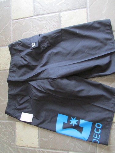NEW DC SHOES DCSHOECO SWIM TRUNKS BOARD SHORTS MENS 30 BLACK/BLUE FREE SHIP - Foto 7 di 9