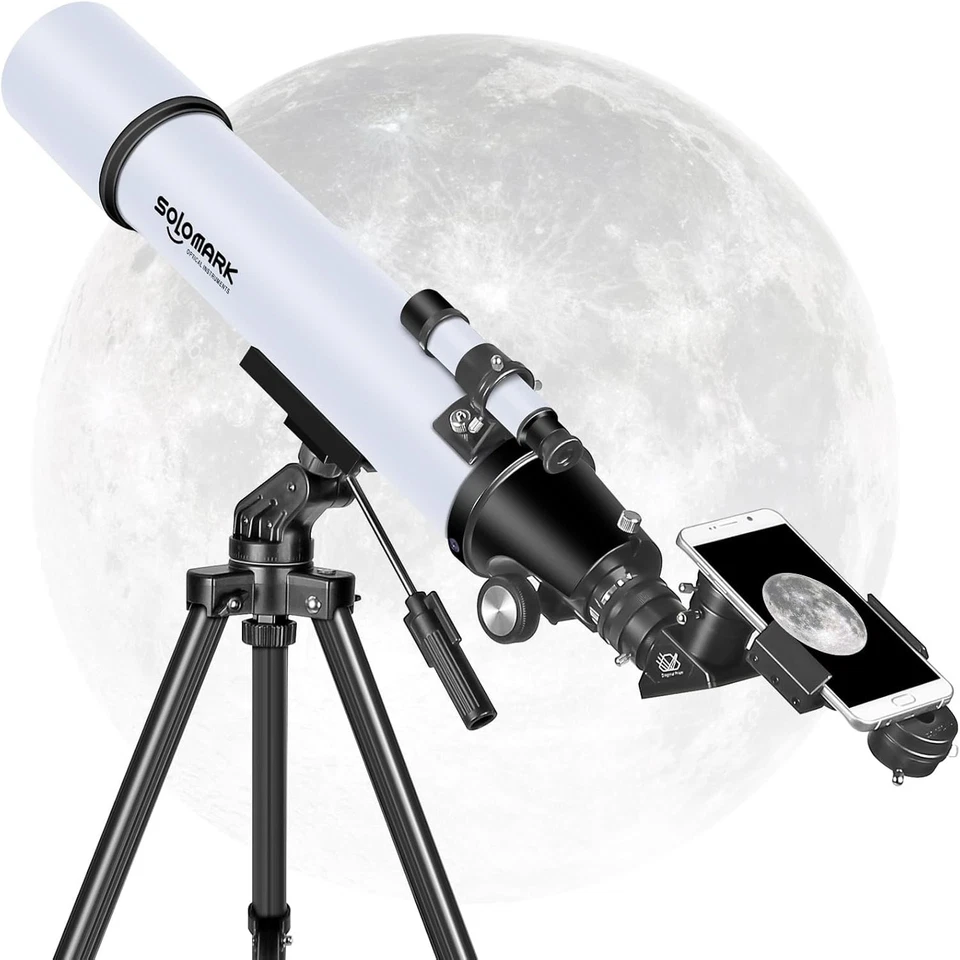 80mm Refractor Telescope 900mm for Adults & Beginners with Phone Adapter - Image 2 of 4