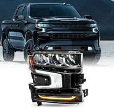 - for 2019-2021 Chevy Silverado 1500 Full LED Headlight  Factory LED Turn Sign