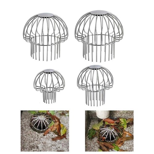 Couvercle De Vidange 15x15cm – Grille En Acier Inoxydable – Anti-feuilles Et Antirouille