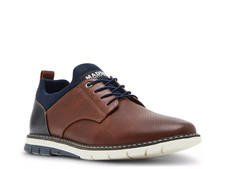 Madden Lyddon Lace Up Oxford Dress Shoes Brown Navy Leather Men's Size 9
