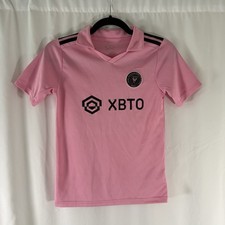 Unbranded Messi Jersey Youth 22 Pink Collared...