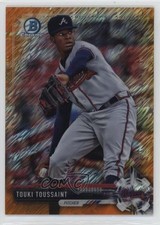2017 Bowman Chrome Prospects Orange Shimmer Refractor 19/25 Touki Toussaint 0u56