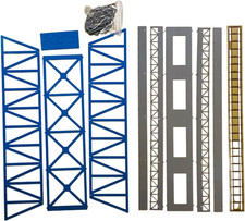 1:87 Scale Chinese Viaduct Bridge Architectural Model for Train Layout Diorama