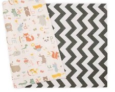 100 Genuine Baby Care Play Mat L045, Zig Zag - Black 82'' x 55" L