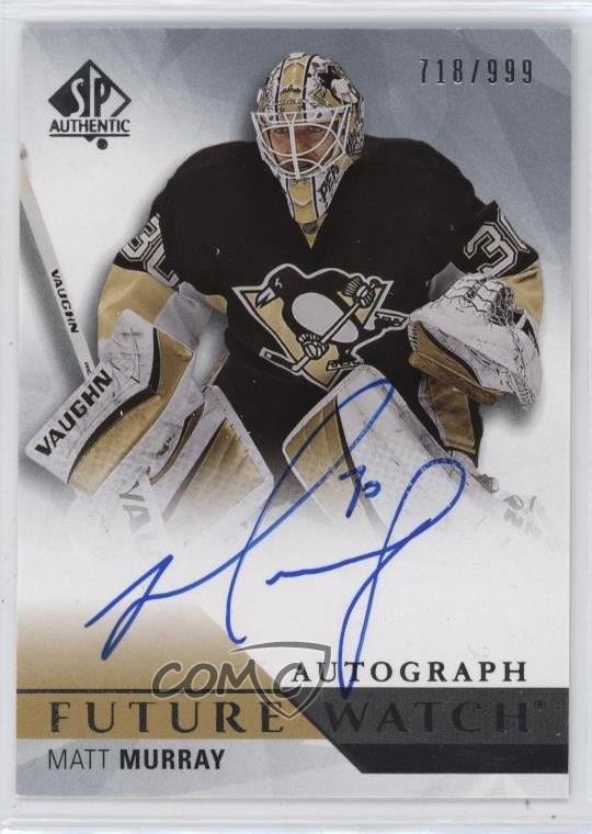 2015-16 SP Authentic Future Watch Auto 718/999 Matt Murray #220 Auto 1k9