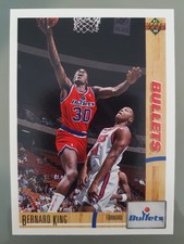 1991-92 Upper Deck Bernard King #365 Washington Bullets NBA Basketball