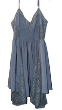 Babydoll Lace Mini Dress Size L Blue Fairy Coquette