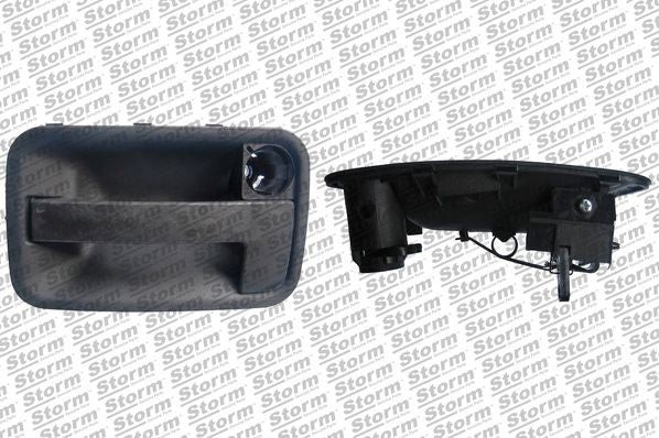 Poignée de porte droite noire 25027, l'élégance minimaliste du métal mat