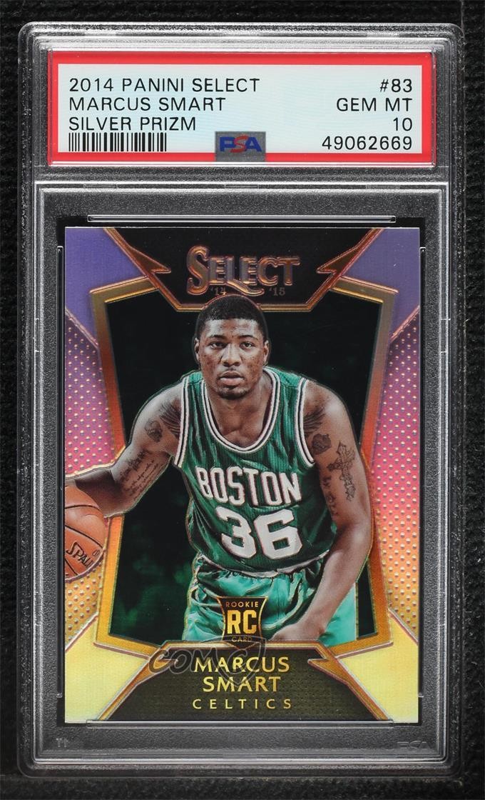 2014-15 Panini Select Concourse Silver Prizm Marcus Smart #83 PSA 10 GEM MT 1q7