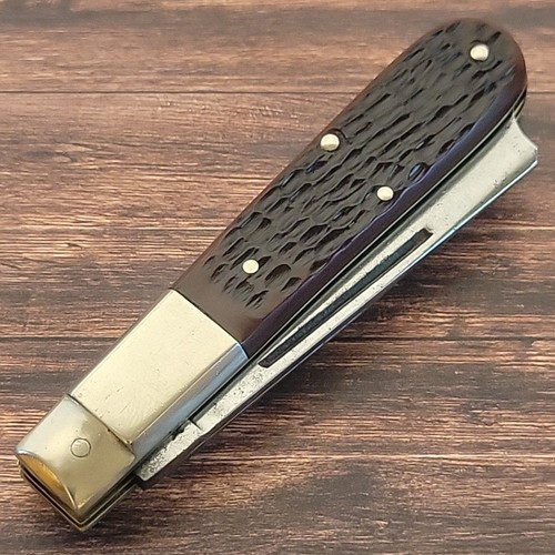 CASE XX 6205R RAZOR ARM BARLOW Knife Made In USA 1976 Jigged DELRIN ...