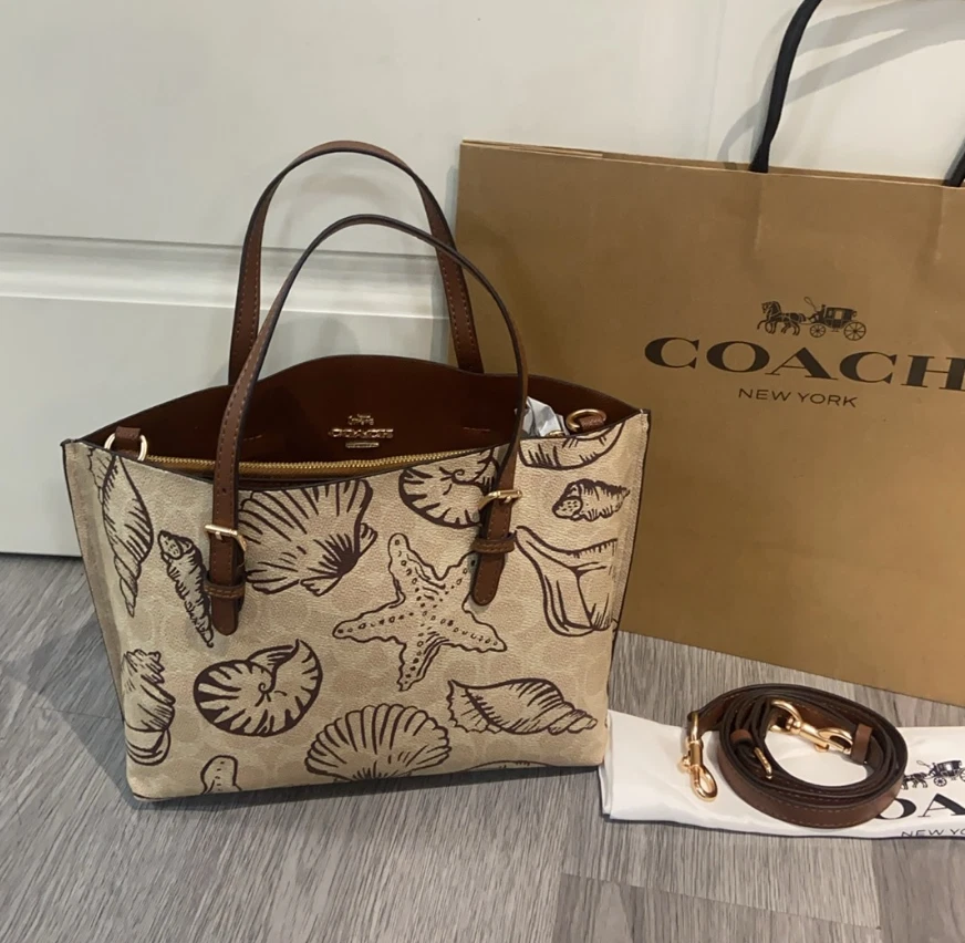 Bolso de Mano Coach Mollie 25 en Lona Signature con Estampado de Carcasa CBH63 Foto 2 de 4