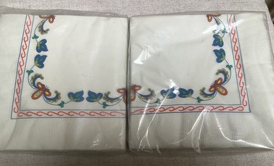 Bergquist Scandinavian Paper Napkins 2 Packages Luncheon Size 16 in Each Pack