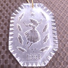 Waterford Crystal 12 Days Of Christmas Ornament 1992 9 ladies dancing