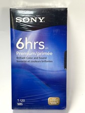 Sony T120VRH Premium Grade VHS Video Tape Sealed