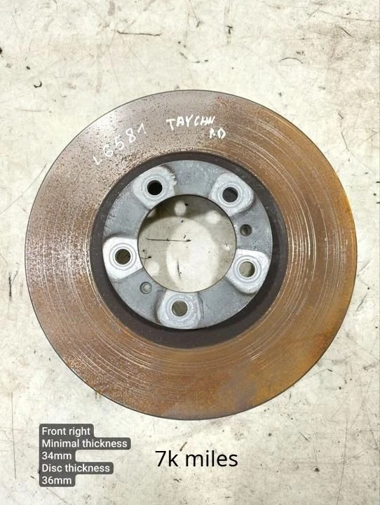 Disco de freno derecho delantero para Porsche Taycan 2021 (N/P 9J1615302A)
