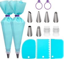 Cake Decorating Piping Bags Tips Set Reusable Baking Frosting Tools