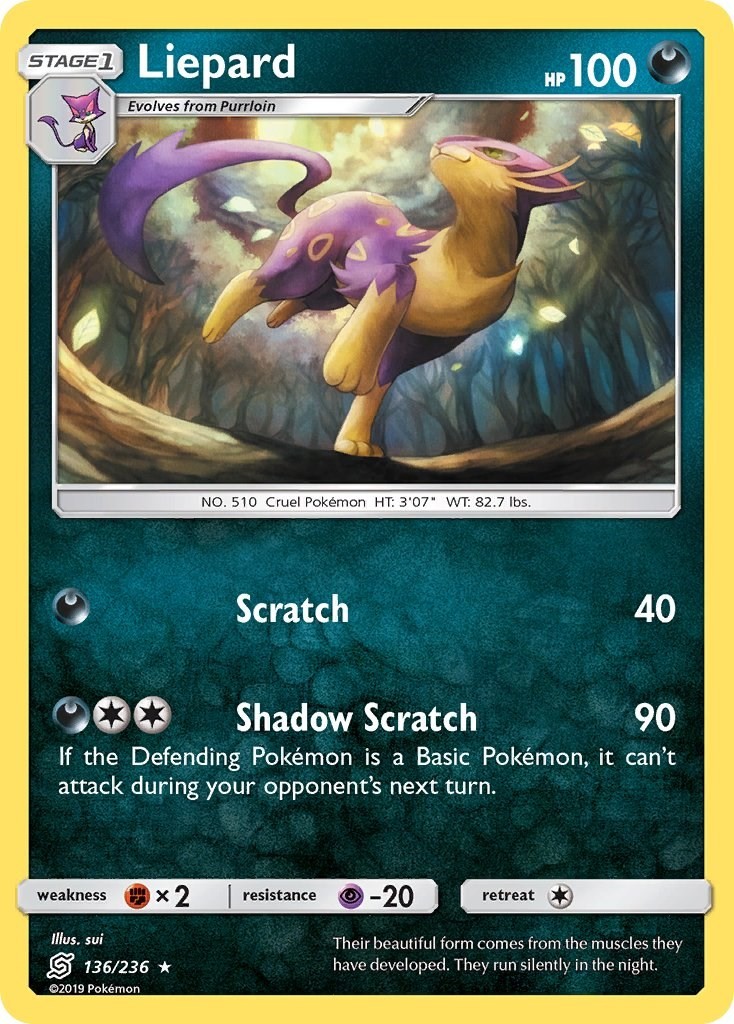 Liepard - [SM11 - 136/236] - NM - SM - Unified Minds - Pokemon