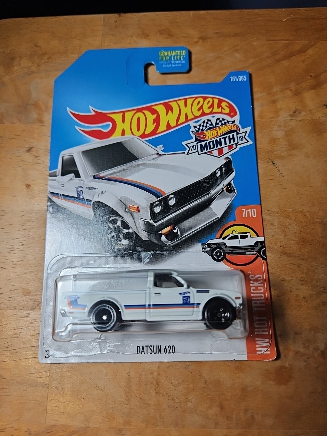 Hot Wheels 2018 White Datsun 620 HW Hot Trucks 7/10
