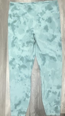 JoyLab Tie-Dye High Rise Yoga Ankle Leggings Stretch Green XL