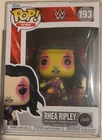 FUNKO POP WWE RHEA RIPLEY LIMITED EDITION BLACK LIGHT CHASE #193 + PROTECTOR NEW