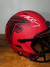 Michael Vick  Atlanta Falcons Red Autographed Football  Replica Helmet Beckett
