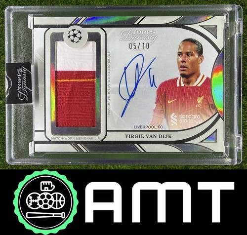 Virgil van Dijk Patch Auto 2024-25 Topps Dynasty UEFA CC 5/10 Liverpool