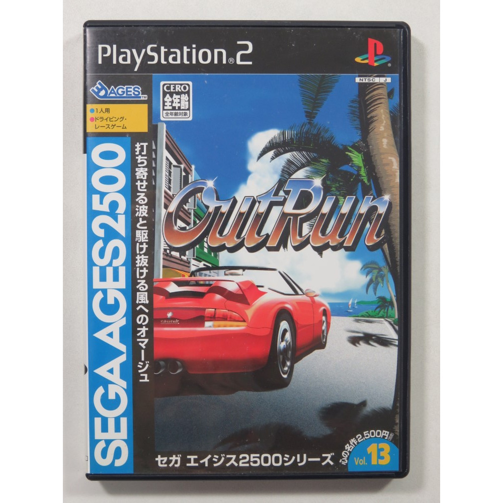 Outrun Sega Ages 2500 jeu PS2 import Japon version standard pour console Playstation 2 retro