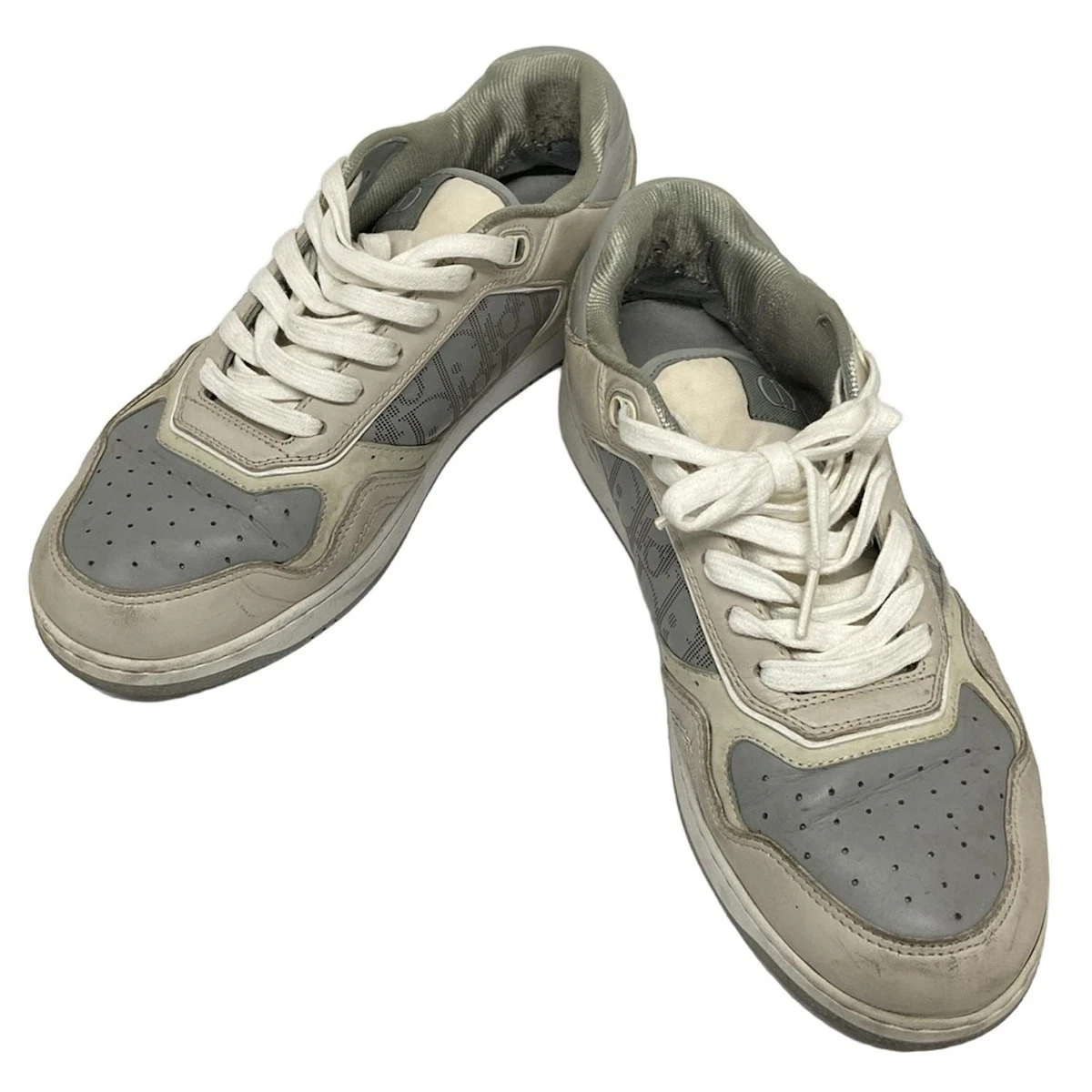 Baskets basses ChristianDior B27 baskets Dior oblique galaxie gris clair G