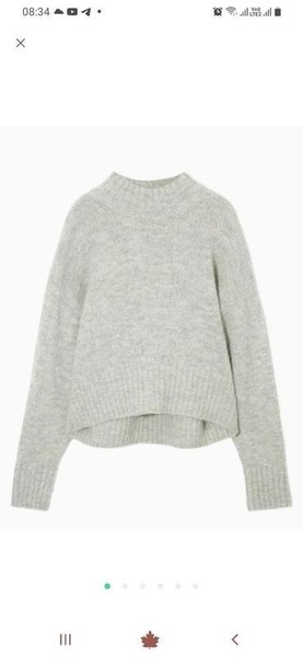 Women COS Sweater Grey Alpaca XS