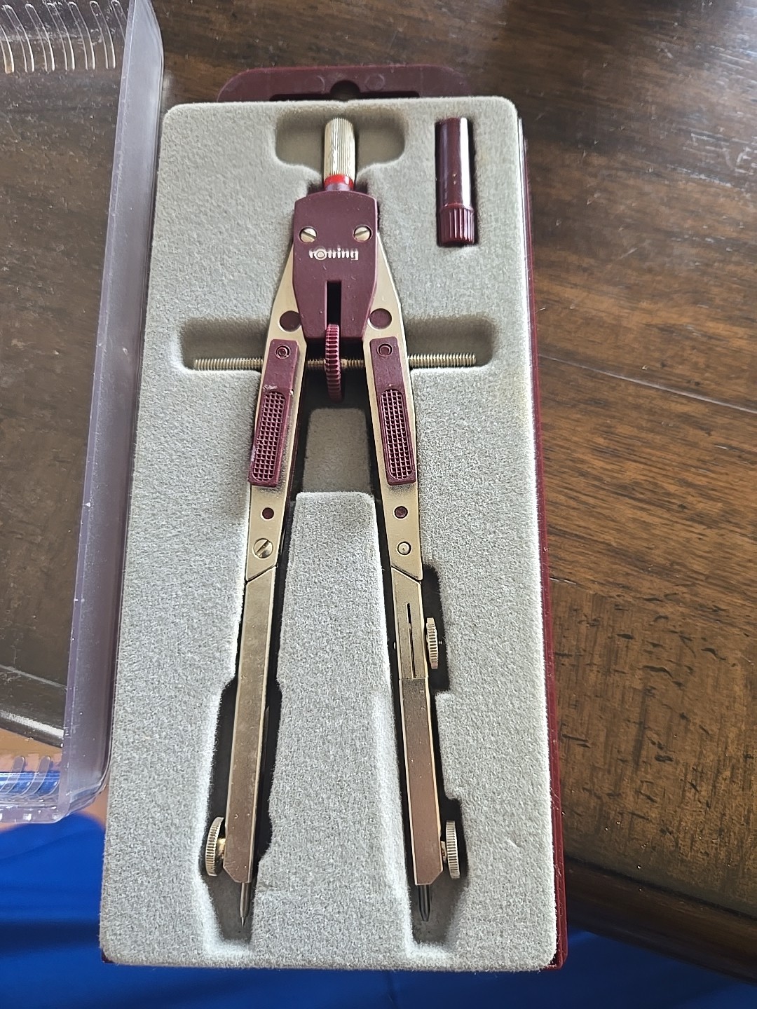 Refurbished Rotring Compass Set Inc Technical Pen Adapters, Spare