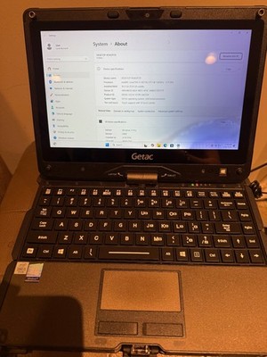 #G10 GETAC V110 G6 RUGGED LAPTOP I5-10210U 1.60G 16GB 256GB DUAL BATTERY WIN 11P