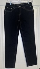 Justice Black Jeans Girls Size 12 1/2 Simply Low