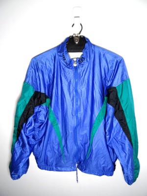Vintage Asics GoreTex Windbreaker Jacket Mens Medium 90s Full Zip Colorblock