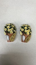 Eternal Reflections  Gardening  Yellow Daisy Flower Pot Garden Wall Decor