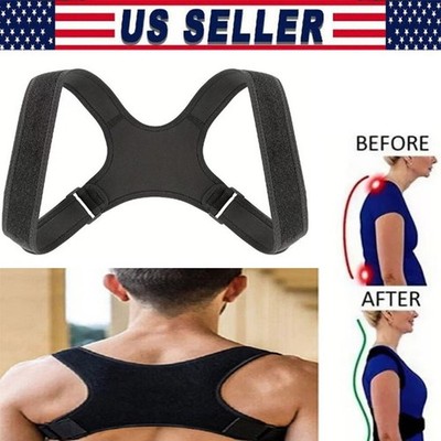 Back Posture Corrector Shoulder Straight Support Brace Belt Therapy Men Women