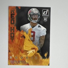 2025 Panini Donruss Red Hot Rookies Emeka Egbuka #RHR-EMK Buccaneers