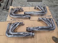 Bbc Boat Headers Bassett Stainless Double Thick Walled Water Injected 2 Sets