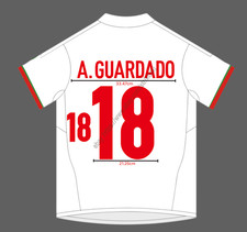 2013 Mexico Third Name Set Adrian A.Guardado #18 Heat Transfer Patch