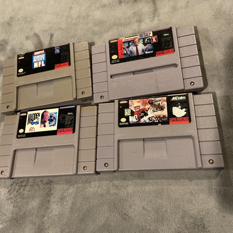Super Nintendo SNES Lot of 4 Games Mixed Games cartridges only (Lot R)