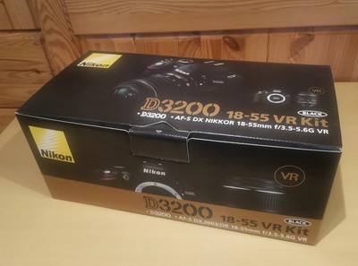 Nikon D3200 24.2 MP DSLR Kit AF-S DX Nikkor 18-55 VR II in OVP, 4980 Auslösungen