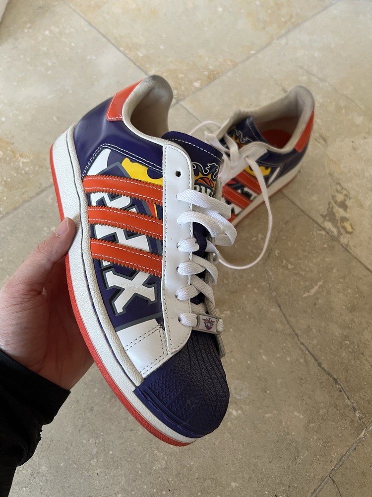 VTG Adidas Superstar NBA Phoenix Suns Sneakers Men Size 8.5US