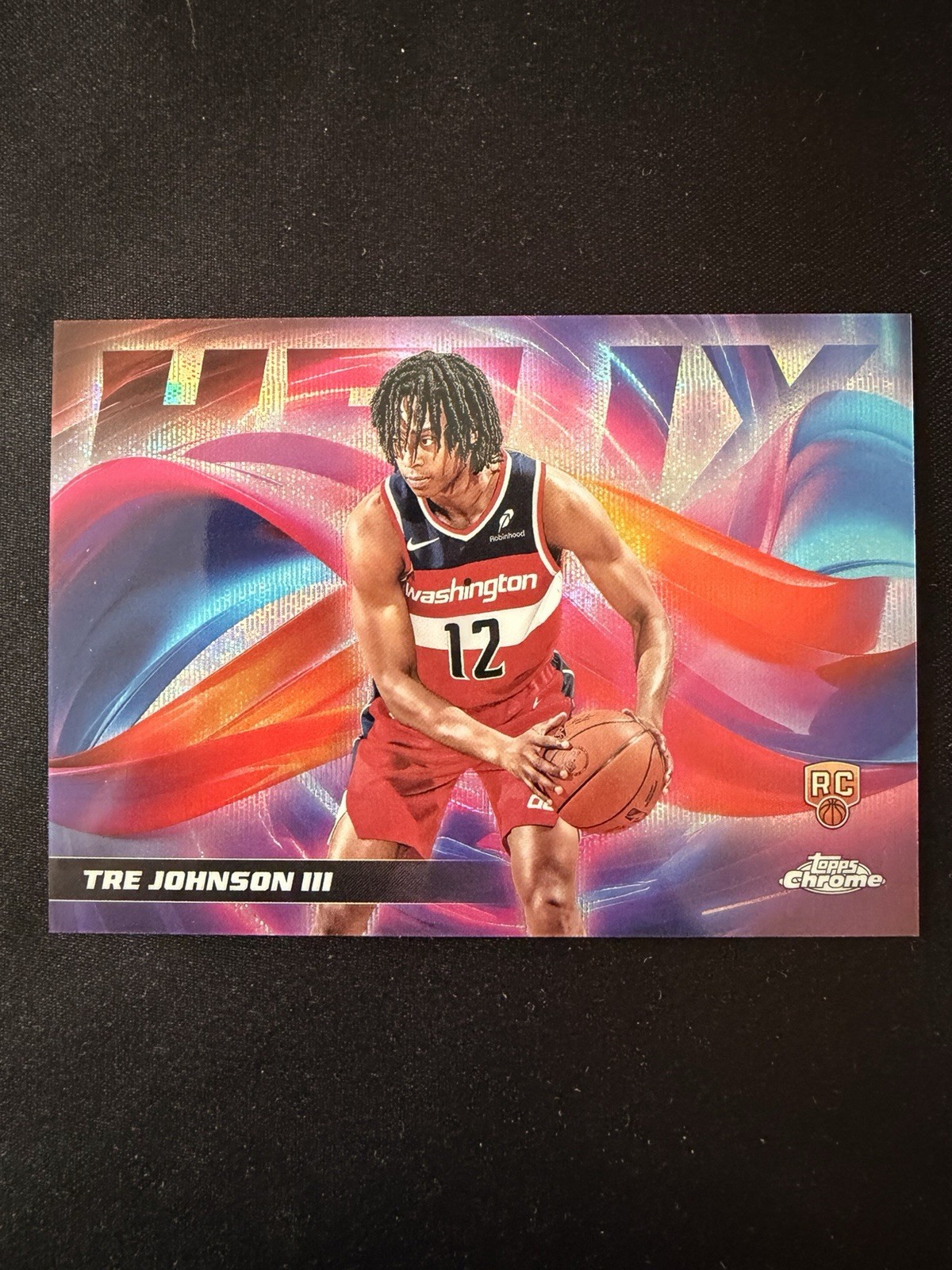 2025-26 Topps Chrome Tre Johnson III Rookie HELIX SSP CASE HIT RARE #H-16