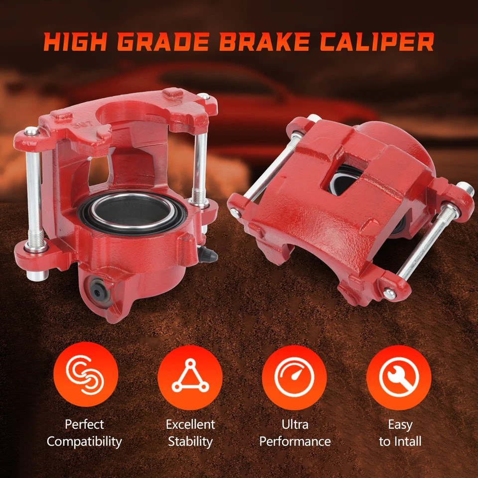 Brake Front Calipers Pair For 83-03 Chevy S10 Pickup 78-87 Pontiac Grand Prix - Image 4 of 4