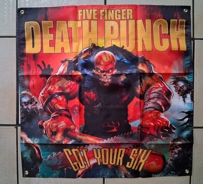 Five Finger Death Punch Got Your Six Album 5FDP  2x2 Ft Banner Flag Poster
