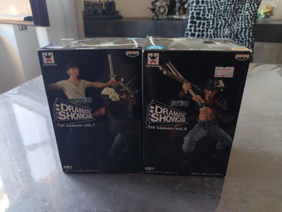 One Piece Zoro E Mihawk Banpresto 7th Season Vol. 1 E Vol. 2 - Immagine 4 di 4