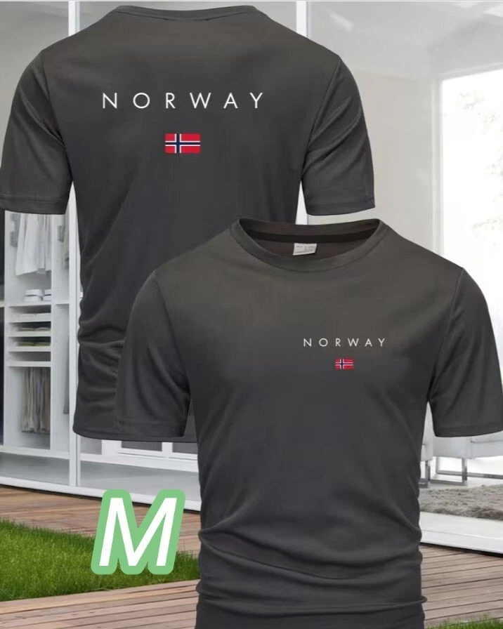 Dry T Dark Gray M Size Norway Size Quick Dry Breathable Nordic Taste Back Front