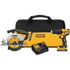 DEWAL DCK239E2   20V MAX Brushless Cordless Circular Saw and Drill Combo Kit