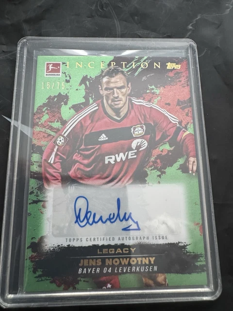 Topps Inception  Bundesliga 24/25 Jens Nowotny     Auto 15/75 Bayer Leverkusen