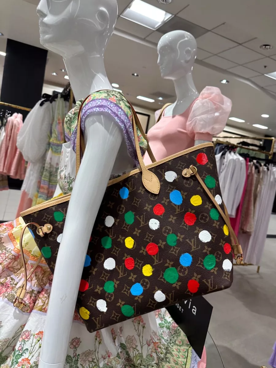 NWT Louis Vuitton Yayoi Kusama collab LV x YK Neverfull MM Tote Full Set  Receipt